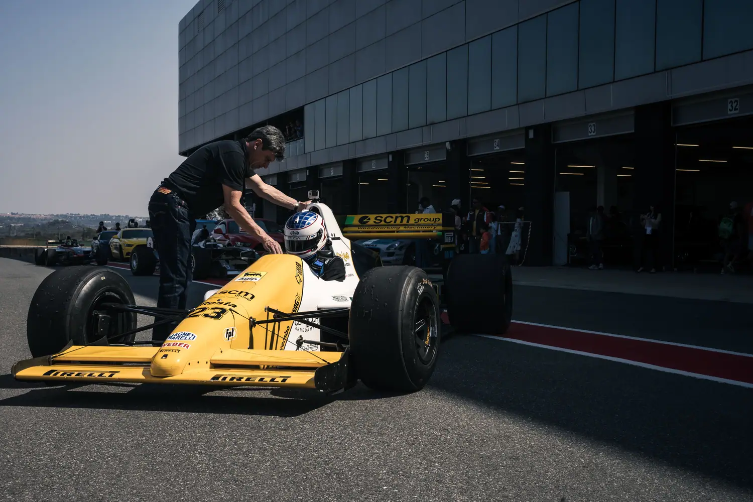 Festival of Motoring — single-seater in the pit lane